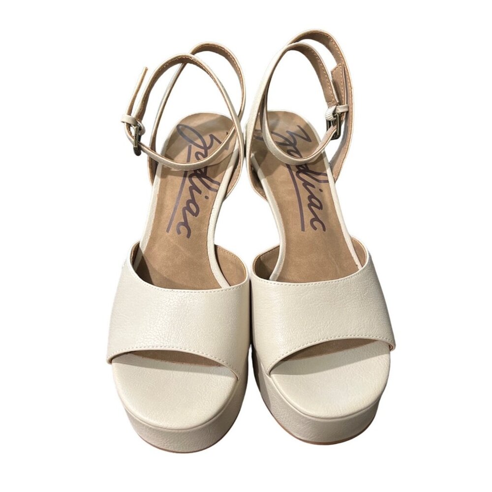 Zodiac Women's Priya Sandals Two-Piece Strap Block Heel Beige Size 8.5 NEW - Picture 9 of 10